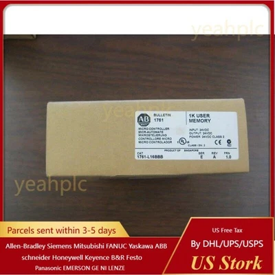 New Factory Sealed AB 1761-L16BBB MicroLogix1000 16 Point Controller US Free Tax - Image 1 of 4