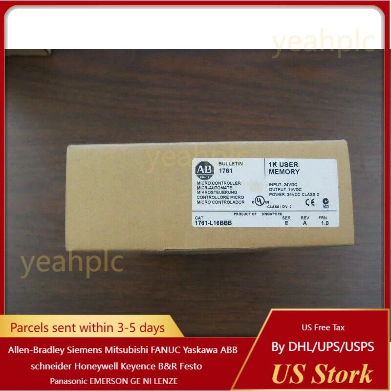 New Factory Sealed AB 1761-L16BBB MicroLogix1000 16 Point Controller US Free Tax - Image 1 of 4