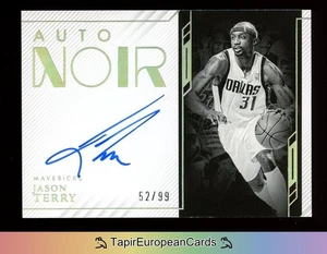 /99 Jason Terry 2022-23 Panini Noir ON CARD Auto Autograph Mavericks NBA  - Bild 1 von 4