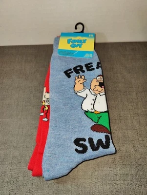 Calcetines FAMILY GUY Para Hombre 2 Pares Zapato Talla 6-12 Nuevos Foto 1 de 4