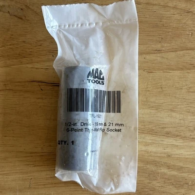 Mac Tools 19mm 21mm Thin Wall Flip Impact Socket 1/2" Drive 6pt TFL-1921 USA NEW - Image 1 of 4