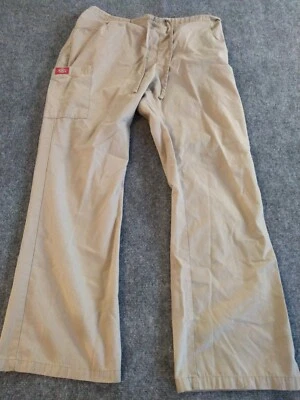 Dickies 854206 бежевый женщин эластичный пояс шнурок скраб низ размер средний  - Изображение 1 из 4