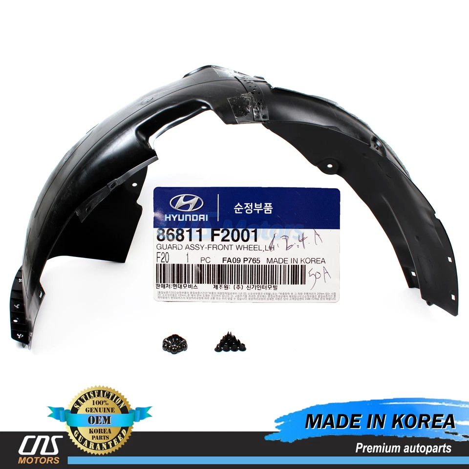 Hyundai OEM 17-18 Elantra-fender Liner Left 86811F2001