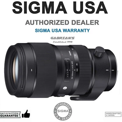 Sigma 50-100mm f/1.8 DC HSM Art Lens for Nikon F. U.S. Authorized Dealer - Image 1 of 4