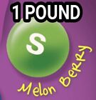 Skittles MELON BERRY seulement 16 oz 1 lb bonbons une seule couleur saveur baie sauvage