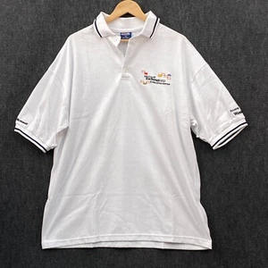 Vintage Microsoft Exchange 2000 Windows Mens 2XL Short Sleeve Polo Shirt White - Picture 1 of 10