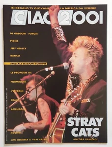 Rivista Ciao 2001 25 1989 Stray Cats Jimi Hendrix Van Halen Banco Mutuo Soccorso - Picture 1 of 4