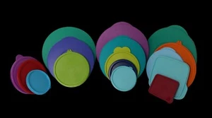 Tupperware Coperchi Ricambio Rosso Verde Arancione Viola Lotto Misto - Foto 1 di 19