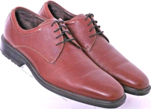 Cole Haan C04982 Air Johnson Brown Plain Toe Leather Oxford Shoes Men's 10 M - Picture 1 of 9