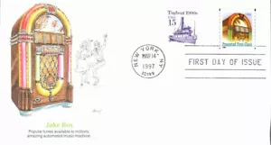 FLEETWOOD - JUKE BOX MAR 14 1997 NEW YORK NY FIRST DAY COVER (FDC) BX8 - Picture 1 of 2