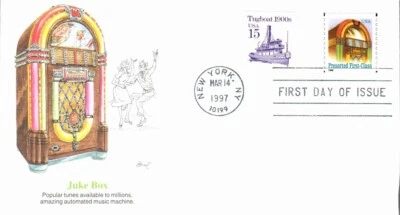 FLEETWOOD - JUKE BOX MAR 14 1997 NEW YORK NY CAPA PRIMEIRO DIA (FDC) BX8 - Imagem 1 de 2