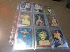 1993 Sports Time Cover Girl MARILYN MONROE 10 CARD CHROMIUM INSERT SET. MINT