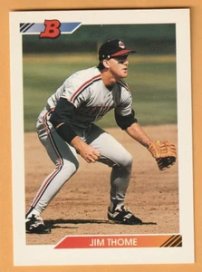 Jim Thome Cleveland Indians 1992 Bowman #460 HOF Bartonville Illinois 5S - Picture 1 of 2