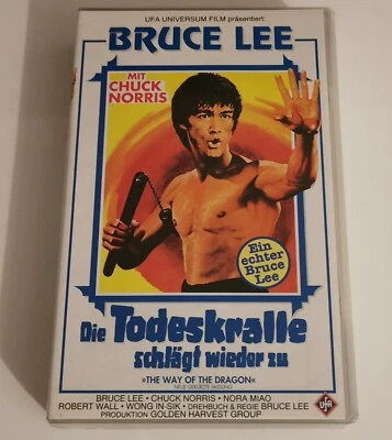 BRUCE LEE - DIE TODESKRALLE SCHLÄGT WIEDER ZU - CHUCK NORRIS - CASSETTE VHS UFA - Bild 1 von 4