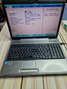 Toshiba Satellite Pro P300-28M IC2D T5870 2GHz 4gb Ram 17" Laptop Bios Tested - Picture 1 of 22