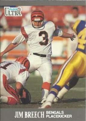 1991 Fleer Ultra #12 Jim Breech NM-MT Bengals  - Image 1 of 2