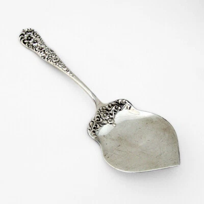 Servidor de pastel rococó Dominick Haff plata esterlina pat 1888 Foto 1 de 3