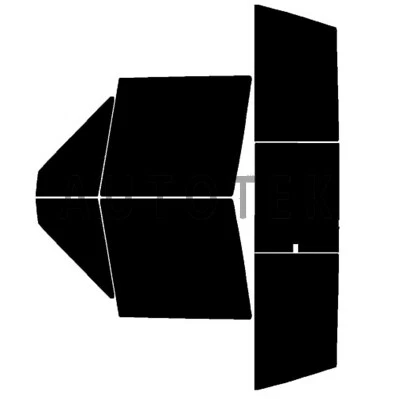 PreCut todos os lados + filme para janela traseira qualquer tonalidade % para Jeep Comanche 1986-1992 - Imagem 1 de 4