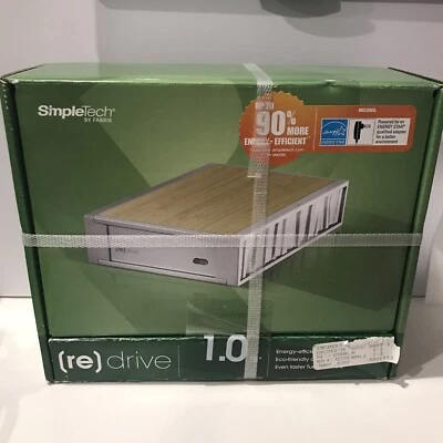 Simpletech (re)Drive 1 TB USB External Hard Drive Aluminum/Bamboo Case BRAND NEW - Image 1 of 4