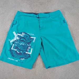 Diesel Swim Shorts Mens Large Blue Swimwear Casual Beach Mesh Lined Pockets Fly - Picture 1 of 14