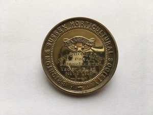 1908 BRIGHTON & SUSSEX GARTENBAU SOZ BRIGHTON MESSRS SUTTON & SONS SILBERMEDAILLE - Bild 1 von 2
