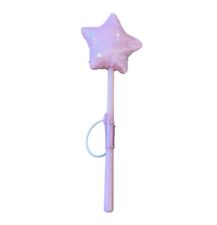 Build A Bear Princess Wand Pink  Silver Stars Sparkle Sequin Shimmer BABW