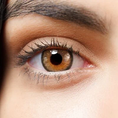 Kontaktlinsen farbig ohne Stärke braun farbige braune 6-Monatslinsen Candy Brown - Bild 1 von 4