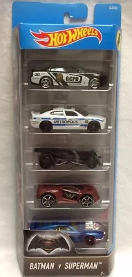 5pk Coleccionable Hot Wheels Batman v Superman Coche Dodge Charger Batimóvil Remachado Foto 1 de 4