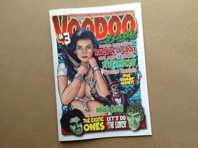 VOODOO BABY #3. HORROR & RETRO BABES ZINE, FANZINE. RUSS MEYER, LURCH, INBRED. - Image 1 of 3