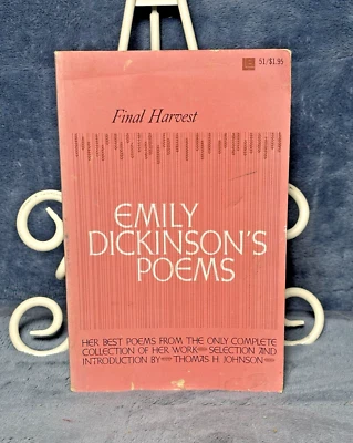 Final Harvest: Emily Dickinson's Poems книга в мягкой обложке Johnson винтаж 1961 - Изображение 1 из 4
