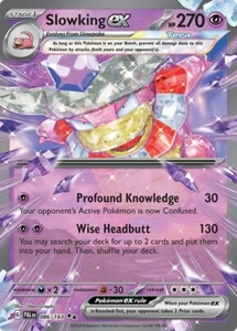 Pokemon Paldea Evoluto Rallentamento ex 086/193 Doppio Raro - Foto 1 di 4