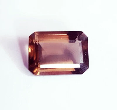 5.20 Ct Loose Gemstone Quartz Smokey Quartz Certified Emerald Shape Gems - Image 1 of 4