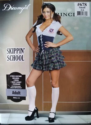 Preowned Dreamgirl Adult Skippin school sexy Halloween costume Small 2-6  - Image 1 of 4