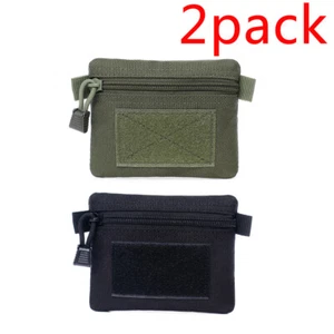 2 Piezas Táctico Molle Llave Billetera Viaje Monedero Cintura Billetera Almacenamiento Paquete Bolsa - Imagen 1 de 15