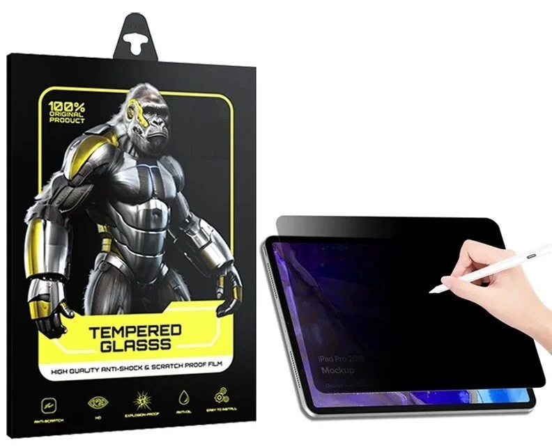 Privacy Anti-Spy Tempered Glass Screen Protector For iPad Pro 13,Air 13,Pro 11 - Image 1 of 1