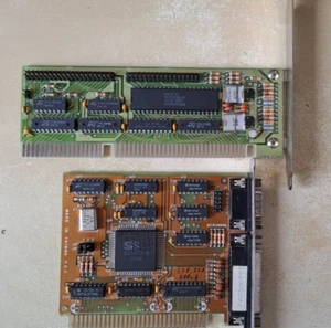 ISA 16bit WDC Hard Disk/Floppy Controller + I/O 8bit ISA card SIS - Afbeelding 1 van 5