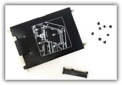 2 pcs HP EliteBook 820 G1 G2 720 725 G2 Hard Drive Caddy w/Screws + Connector - Image 1 of 4