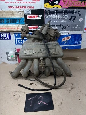 1993 94 95 96 FORD F150 F250 4.9 300 INLINE 6 UPPER INTAKE ASSEMBLY THROTTLE BOD - Image 1 of 4