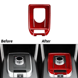 4Pcs Red Carbon Fiber Shift Console Trim For Land Rover Discovery Sport 2015-19 - Picture 1 of 18