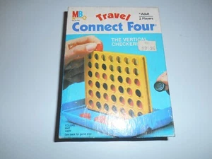 Nuevo 1983 Milton Bradley MB CONNECT CUATRO damas verticales de viaje juego 7+ - Imagen 1 de 6