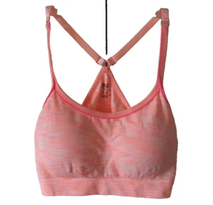 Everlast Neon Orange Active Racerback Bra Lt Support Wireless Removabe Cups M - Picture 1 of 4