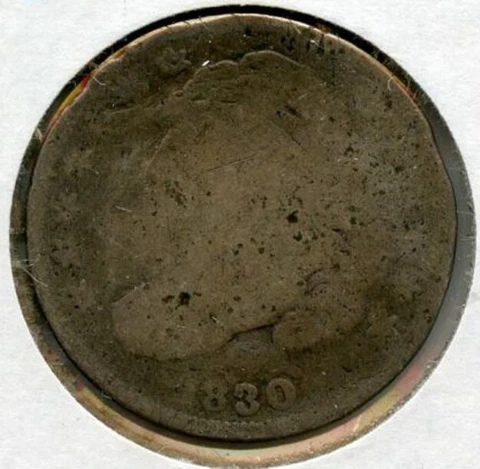 1830 Capped Bust Silver Dime - Philadelphia Mint - RC665 Cover