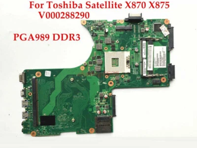V000288290 For Toshiba Qosmio X870 X875 Laptop Motherboard 6050A2493501-MB-A02 - Image 1 of 4