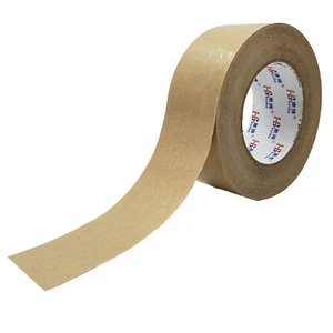 3" Wide Self Adhesive Reinforced Kraft Paper Box Sealing Tape Packing 164' Long - Picture 1 of 8