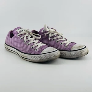 Zapatilla deportiva Converse Chuck Taylor All Star de caña baja púrpura con estampado de piel de serpiente para mujer talla 9 - Imagen 1 de 9