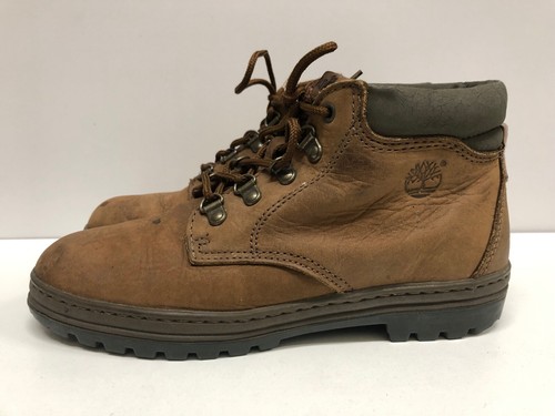 Timberland stivaletti da trekking donna taglia 8 marrone verde esercito scamosciati 69362