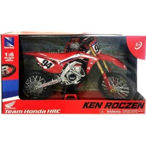 moto honda hrc ken roczen new ray 49693 scala 1:6 scale 1/6 die cast motorcycle - Foto 1 di 1