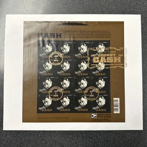 FDC 4789 Johnny Cash - Singer Full Pane Issued 2013 On Cover  - Picture 1 of 1