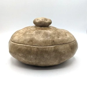Ceramic Baked Potato Serving Bowl With Lid Atlantic Mold Vintage 10" - Picture 1 of 7