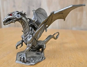 Vintage 90's TSR Huma’s Silver Dragon PP501 Partha Pewter Ral Partha 5” By 4” - Picture 1 of 4